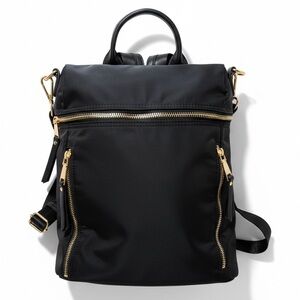 Miztique Sienna Nylon Convertible Backpack In Black